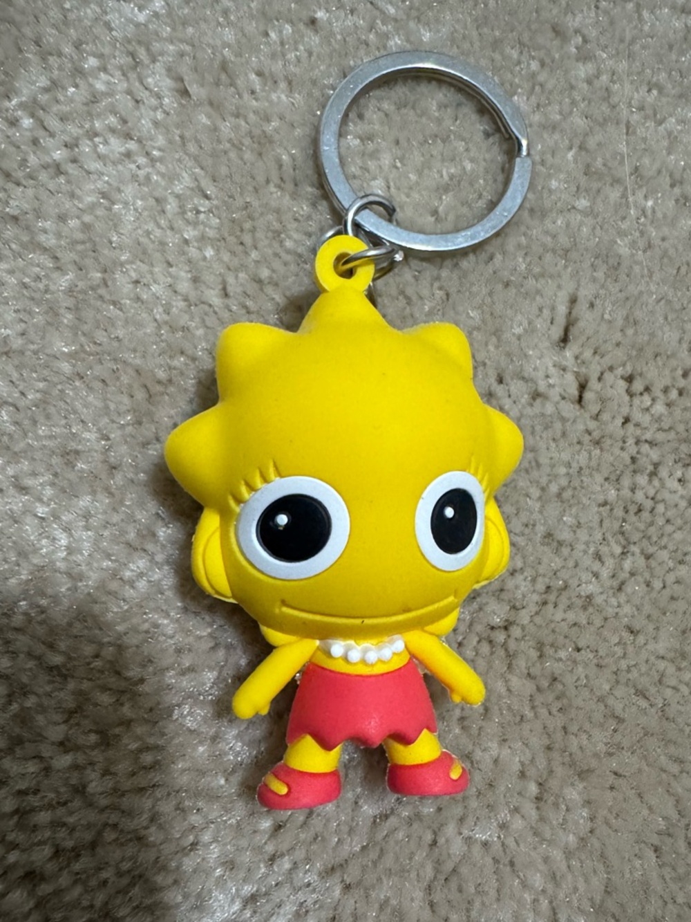 Monogram Lisa Simpson Keychain